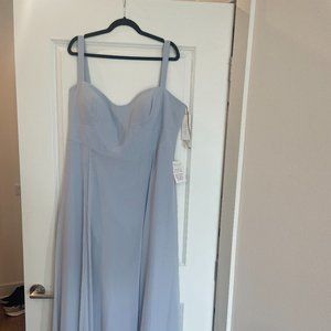 NWT Jenny Yoo Harris Bridesmaid Dress Whisper Blue Size 20